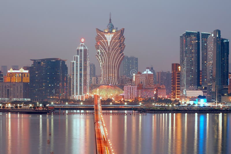 澳门 娱乐城 天际线夜景